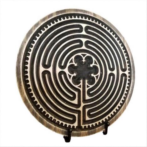 Labyrinthes en bois, labyrinthes digitaux pour la méditation et la prière, L (1/5)