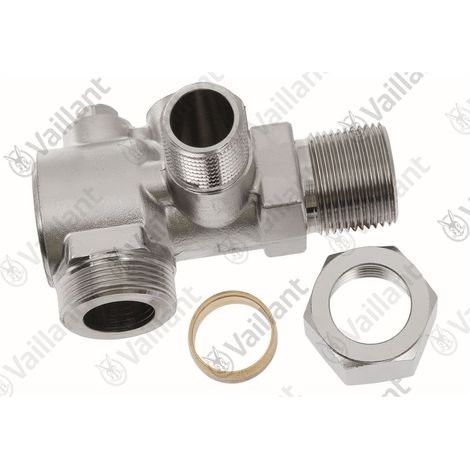 Vaillant Wartungshahn Eck Rp 3/4" Installations-Set für VC Unterputz 306703 und weitere, 0020224255