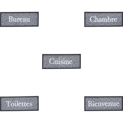 Cartello per porta in legno e metallo 25x10cm - Atmosphera créateur d'intérieur (1/5)