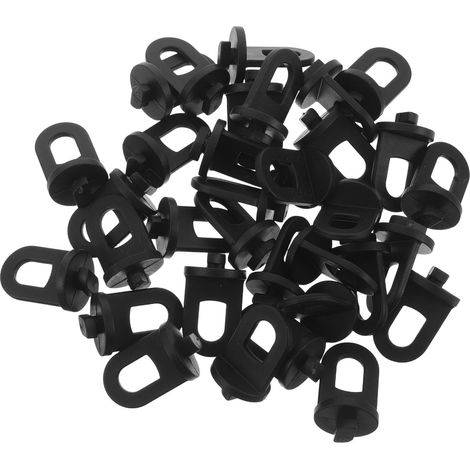 CCYKXA 100 Pcs Sliding Plastic Clips for Plastic Film, Black Hanging Hooks for Pots and Climbing Plants, Durable Accessories (1/5)