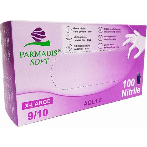 Box mit 100 Nitrilhandschuhen T.S 6/7 CRISTAL HYGIENE Einmalgebrauch EN374 - FGNITRI6
