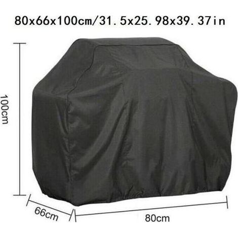 Gartenmöbel-Abdeckung 80 x 66 x 100 cm, schwarz, Grillabdeckung, Grillabdeckung für den Außenbereich, wasserdichte Grillplane, Grillabdeckungen – (1/4)