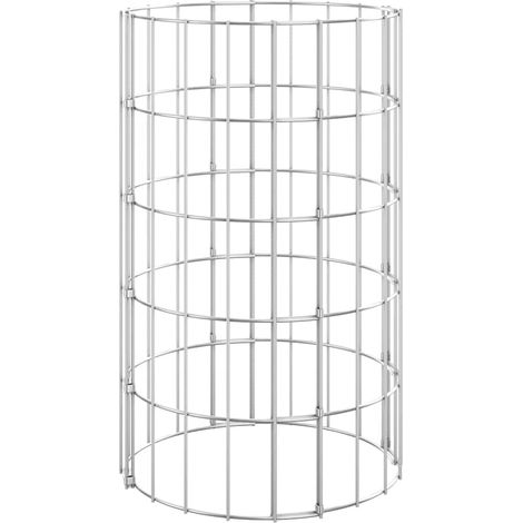 Maison Exclusive - Gabionen-Säule Rund Verzinkter Stahl Ø30x50 cm (1/5)