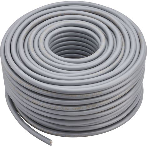 DEBFLEX  - COURONNE DE CABLE HO5VV-F 2X1.5 MM² 50 M GRIS - 142512