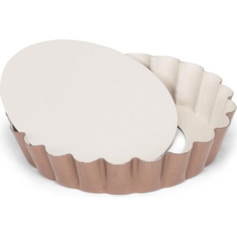 Patisse Mini-Quiche-Form Kupfer 10 cm Antihaft
