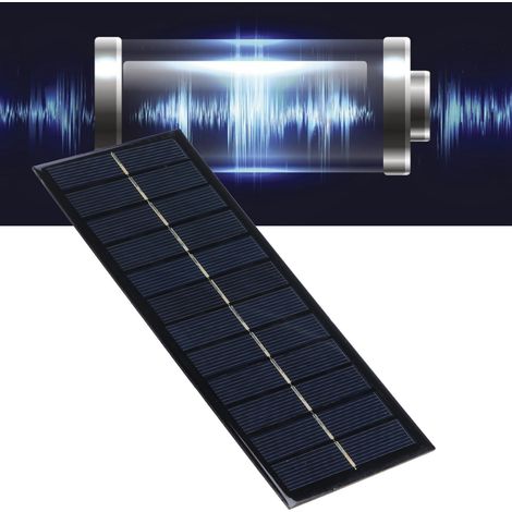 Panneau Solaire - 2.5W 9V Polycristallin DIY Kit de Charge 214x92mm pour Projets Électroniques Éducatifs Jouets LED (1/5)