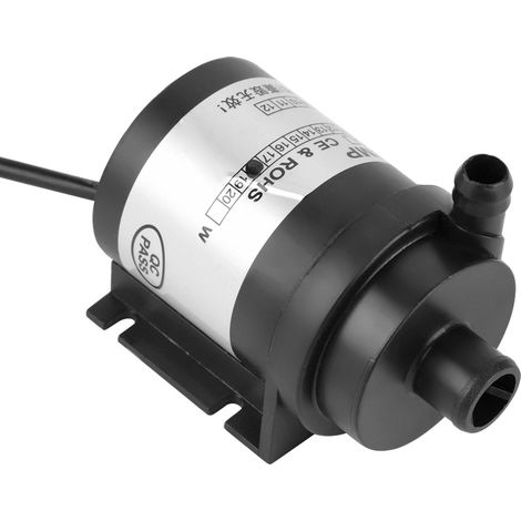 Pompe à eau sans balais 12 V CC 18 W, noire, résistante aux hautes températures et à faible bruit (1/5)