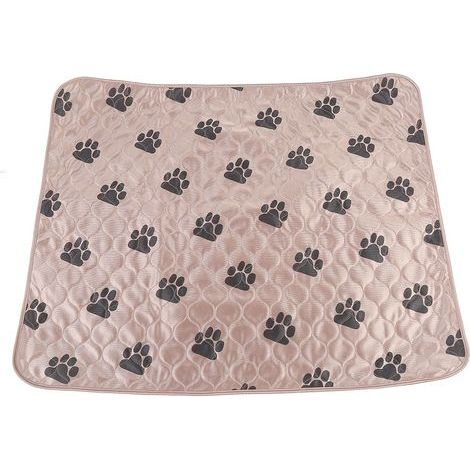 Braune, waschbare Trainingspads – 80 x 90 cm, für Hunde, maschinenwaschbar und wiederverwendbar, wasserdicht, für das Stubenreinheitstraining (1/5)