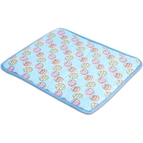 (Blaue) Kühlmatte – Polymere – Blau – 70 x 50 cm – Für Hunde und Katzen – Für drinnen und draußen