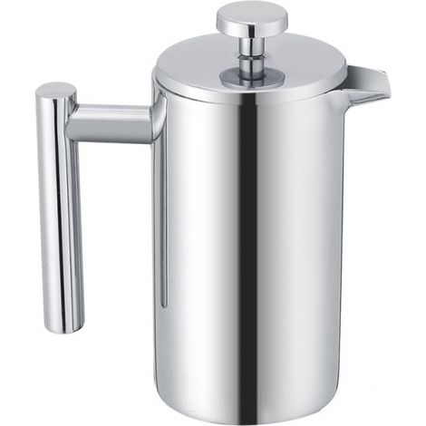 Cafetera de acero inoxidable de doble pared de 800 ml (1/5)