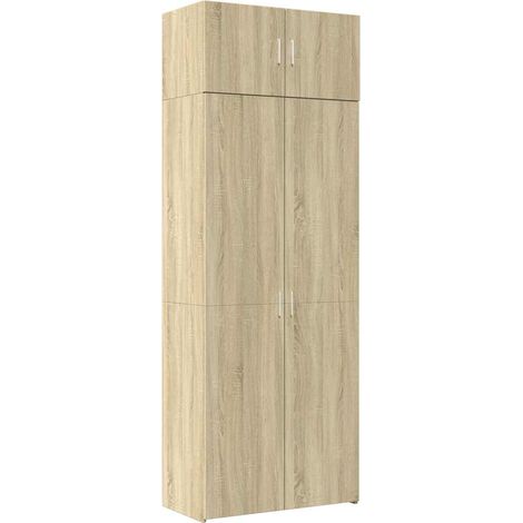 Armadietto Rovere Sonoma 80x42,5x225 cm in Truciolato DAS597578 (1/5)