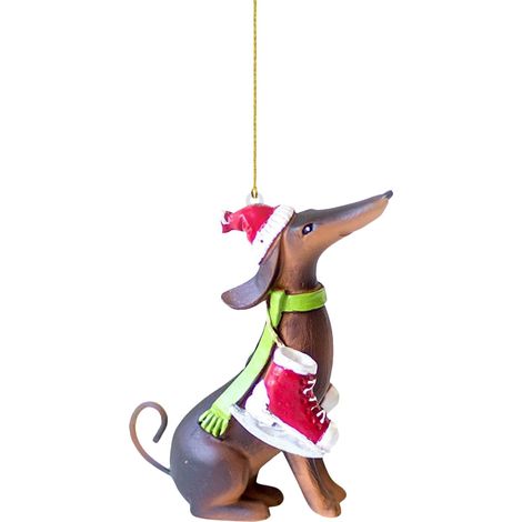 Ornement Suspendu Chien - Décoration Arbre De Noël Et Voiture - Acrylique - Multicolore - 1 Pièce (1/2)