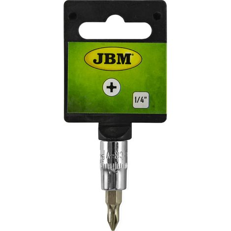 Vaso destronillador de estrella (Phillips) PH0 ¼" Cromado  JBM13368 (1/2)