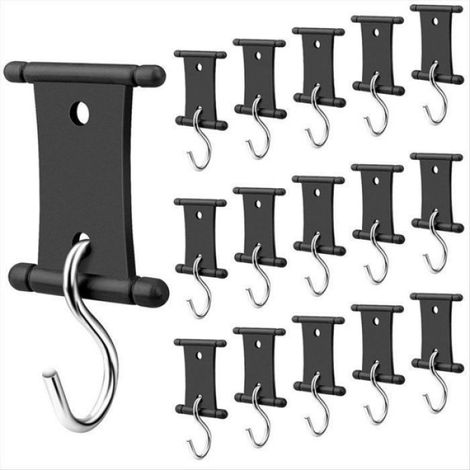 Clips Lumière Auvent - Acier + Plastique Haute Résistance - Compatible Fentes 5/6 mm et 7/8 mm - Pour Camping-Car et Toile d'Auvent - 16 Pièces (1/5)