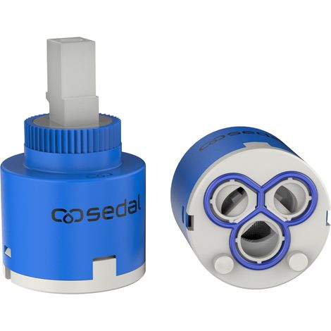Keramik Kartusche 35mm, Wasserhahn-Ventil für Einhand Armaturen, Ersatz Kartusche 35MM Kartusche Wasserhahn geeignet für Küchenarmatur und Waschtischarmatur