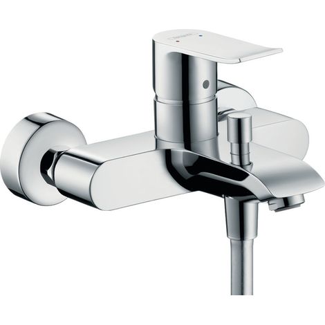 Hansgrohe Metris Einhebel-Wannenmischer Aufputz DN 15, Chrom