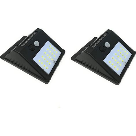 TEMPO DI SALDI 2 x Faro 20 Led con Pannello Solare e Sensore di Movimento Faretto Crepuscolare (1/5)