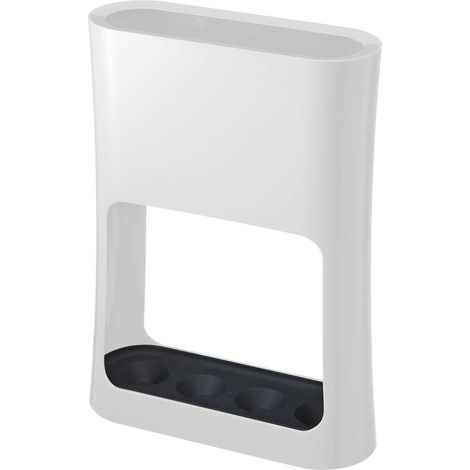 YAMAZAKI Compact Umbrella Stand Portaombrelli, Resina ABS, Metallo, Bianco, Taglia Unica (1/4)