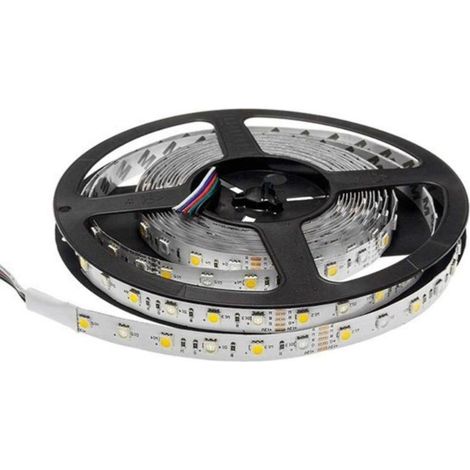 Ruban LED RGBW 12V 5M 5050 IP20 60LED/m - Blanc Froid 6000K - 80