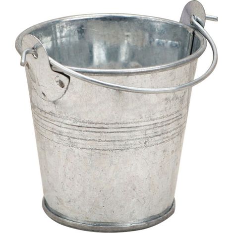 Petit Seau en Métal avec Anse 4 Cm De Hauteur 5Cm Pour contenir des cendres , des granulés ou du compost (1/5)