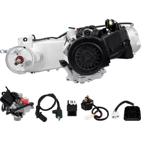 Kit Moteur, 150CC Monocylindre, Transmission 4 Temps, Argent (1/2)