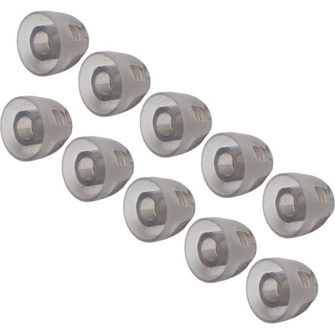 10 Embouts Auditifs Dômes Ouverts Souples Noirs, Remplacements Anti-Bruit pour Personnes Âgées et Malentendants, Taille S 5mm (1/5)