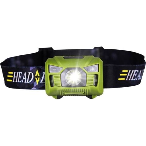 Rechargeable, 5W LED Body Motion Sensor Headlamp Mini Rechargeable Headlight Outdoor Camping Flashlight Head Lamp Torch with USB for Outdoor Camping Cycling Running Fishing,Green (1/5)