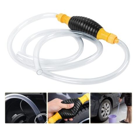 BUNTHAUS Pompe Manuelle, 17MM Pompe à carburant à main Universelle avec 2M, Pompe Essence de Transfert de Portable Manuel pour voiture, bateau, moteur diesel, essence (1/5)