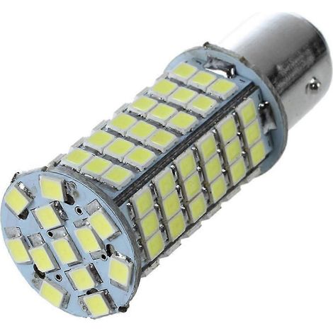 2 ampoules LED SMD 1157 P21/5W 3528 102 blanches pour feux stop, clignotants et feux arrière de voiture
