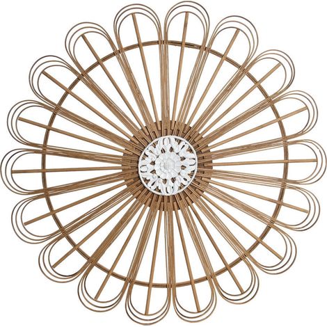 DKD Home Decor Décoration murale Blanc Marron 70x70 cm (1/4)