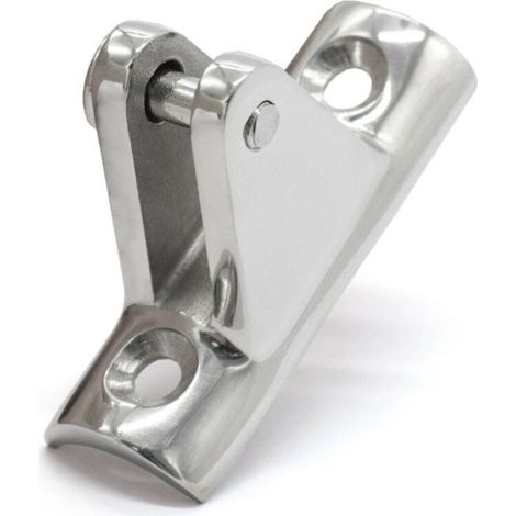 Accessoires de fixation pour auvent en acier inoxydable 316, en forme de montagne, avec base arquée, pour usage nautique et yachting. Support de fixation pour auvent tubulaire avec base arquée.