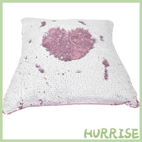 HURRISE Décor de taie d'oreiller HURRISE Couverture d'oreiller Taie d'Oreiller Housse de deco oreiller Rose rouge + Rose (1/4)