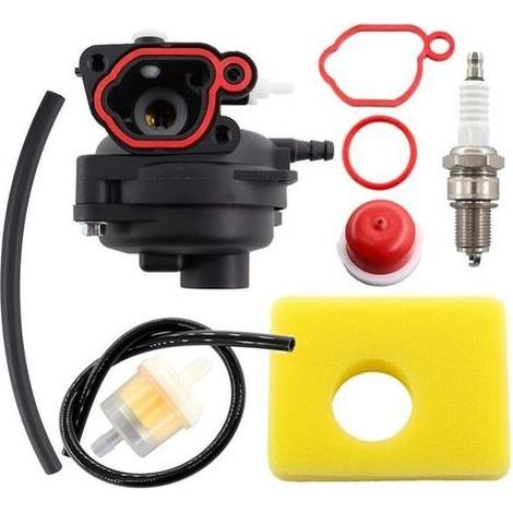 Vergaser-Reparatursatz für Briggs & Stratton 300E, 450E, 550E, 575E, 600E CARB-Motoren (08P502, 09P602, 125 cm³, 140 cm³) – inklusive Luftfilter und Zündkerze (1/5)
