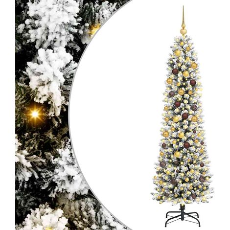 Künstlicher Weihnachtsbaum Weiß 210 cm vidaXL (1/5)