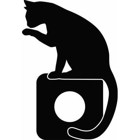 Adesivo protettivo per l'interruttore - Doppio Gatto
