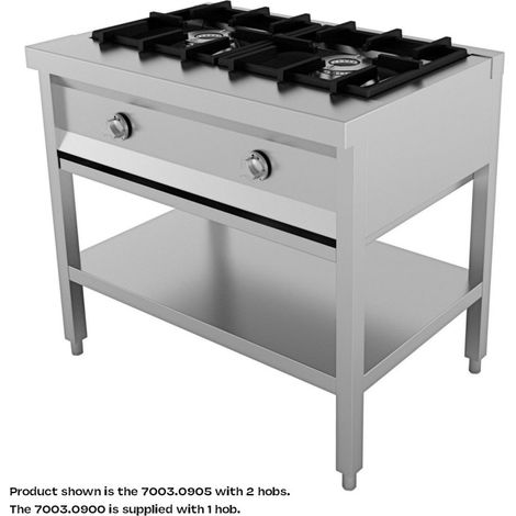 Piano de Cuisson Gaz sur Meuble Série 600 - 1 à 5 Brûleurs - Combisteel (1/2)