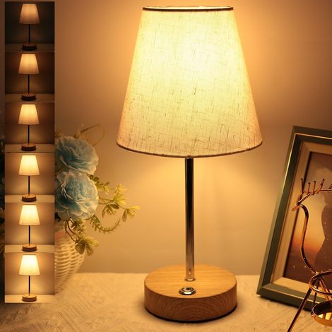 Lampada da tavolo ricaricabile con tecnologia touch da 300 lumen, luce calda 2700K, senza fili, batteria a lunga durata, design elegante per uso domestico ed esterno. (1/4)