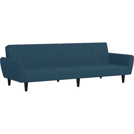 Canapé  Sofa-lit à 2 places Bleu Velours (1/5)
