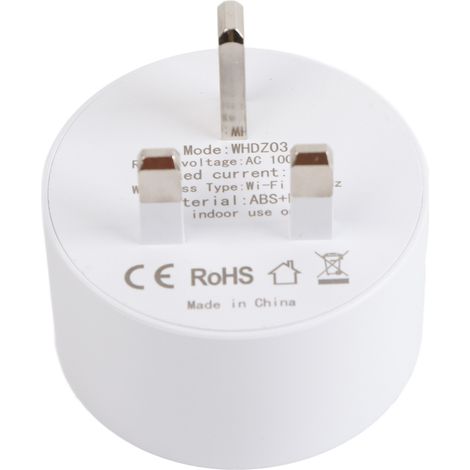 Prise intelligente WiFi, contrôle vocal et à distance, mini prise connectée 16A 100-240V UK, économie d'énergie pour maison et salon de beauté. (1/5)