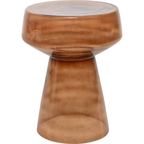 Table d appoint en verre brun - brun (1/2)