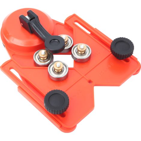 Guide de perçage pour carrelage en verre, outil de positionnement de trous réglable rouge (1/5)