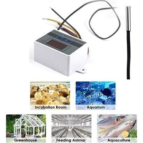 220V Thermostat Numérique Régulateur de Température Refroidissement et Chauffage Contrôl (1/4)