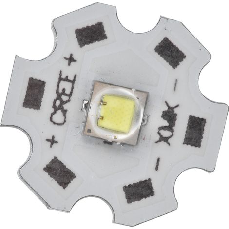 LED Chip Lumière - Plaque LED 10W avec dissipateur thermique aluminium, couleur chaude 3000K, 900lm pour projecteurs et lampes DIY (1/5)
