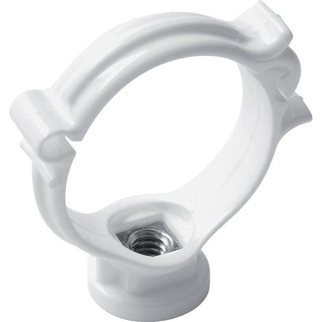 Collier en PVC blanc 50 cm 50bl