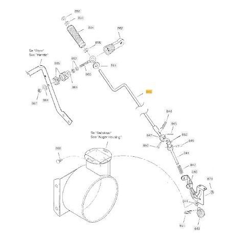 VARILLA DE CONTROL CHIMENEA STIGA ORIGINAL - 1812-1707-01