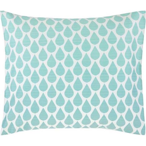 Türkis Satin Baumwolle Dekobezug Türkis Kissen Esprit 40 x 40 cm 40 x 80 cm (1/4)
