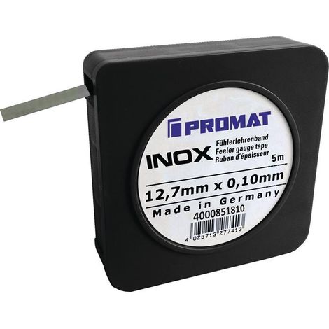 Clinquant épaisseur 0,03 mm INOX longueur 5 m largeur 12,7 mm