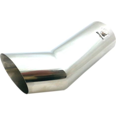 Embout d'échappement universel chromé — entrée Ø 63 mm