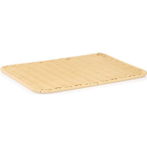 Plateau de présentation 40 x 30 cm beige polypropylène WEAVER PRO - Was Germany (1/2)