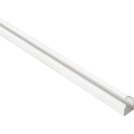 poly pool - 2 m canale portacavo adesivo 12 mm x 12 mm bianco